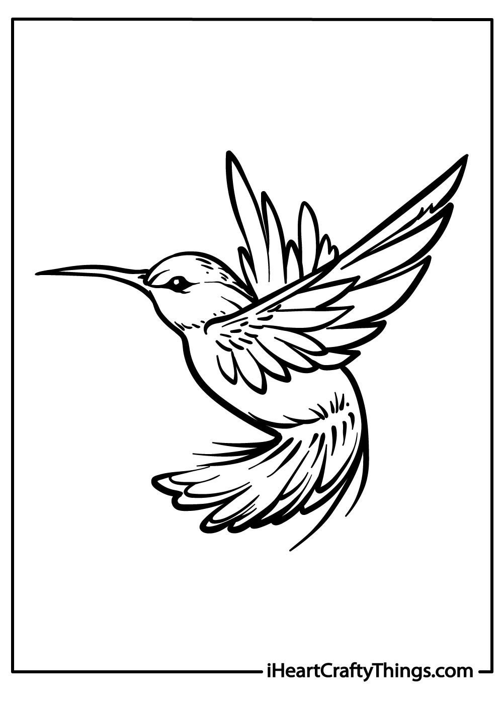 Original Hummingbird Coloring Pages for Kids