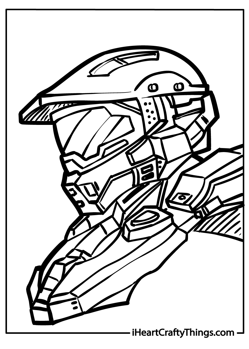 halo coloring pages for kids