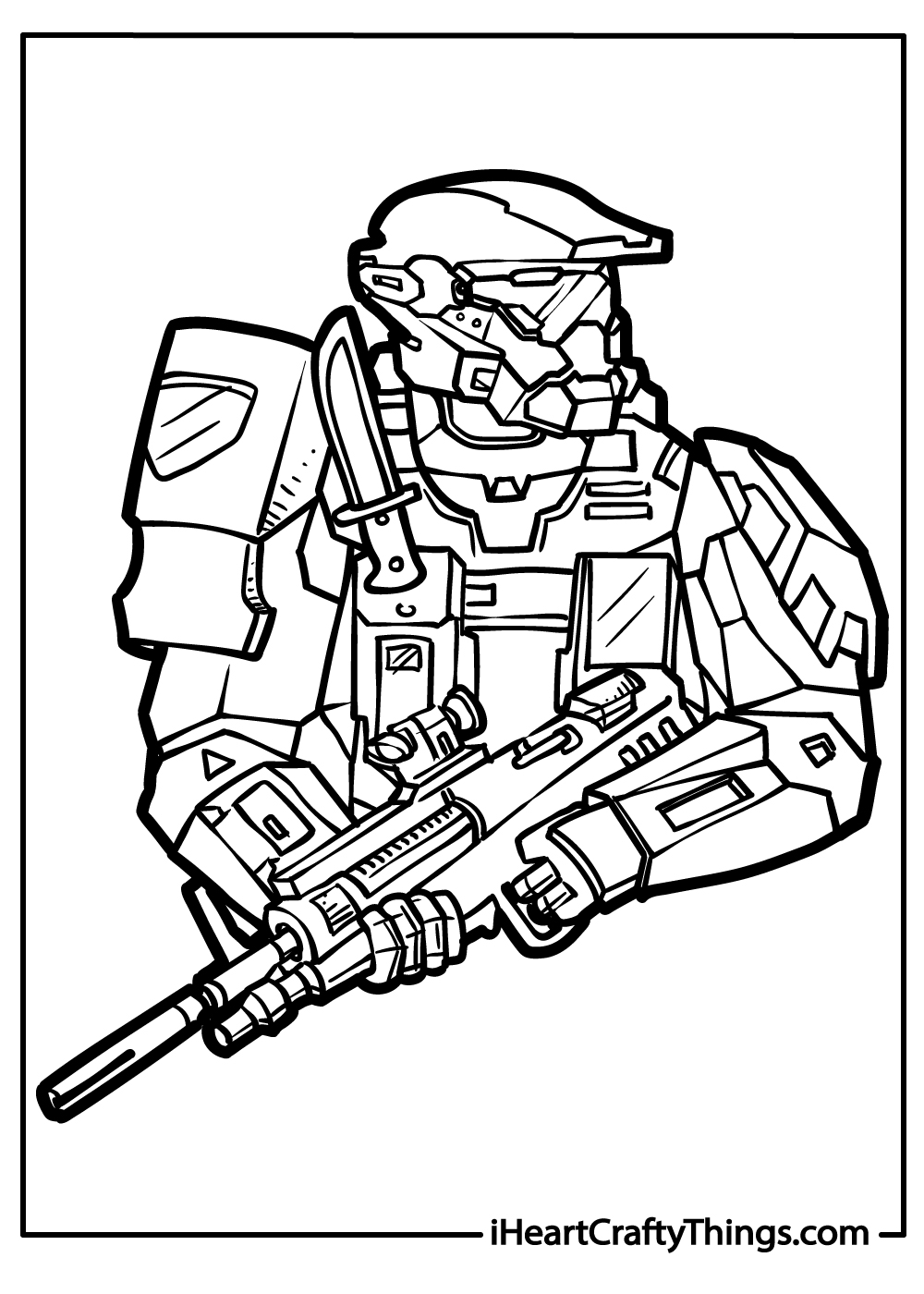 halo guns coloring pages