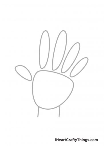 Hand Drawing - How To Draw A Hand Step By Step