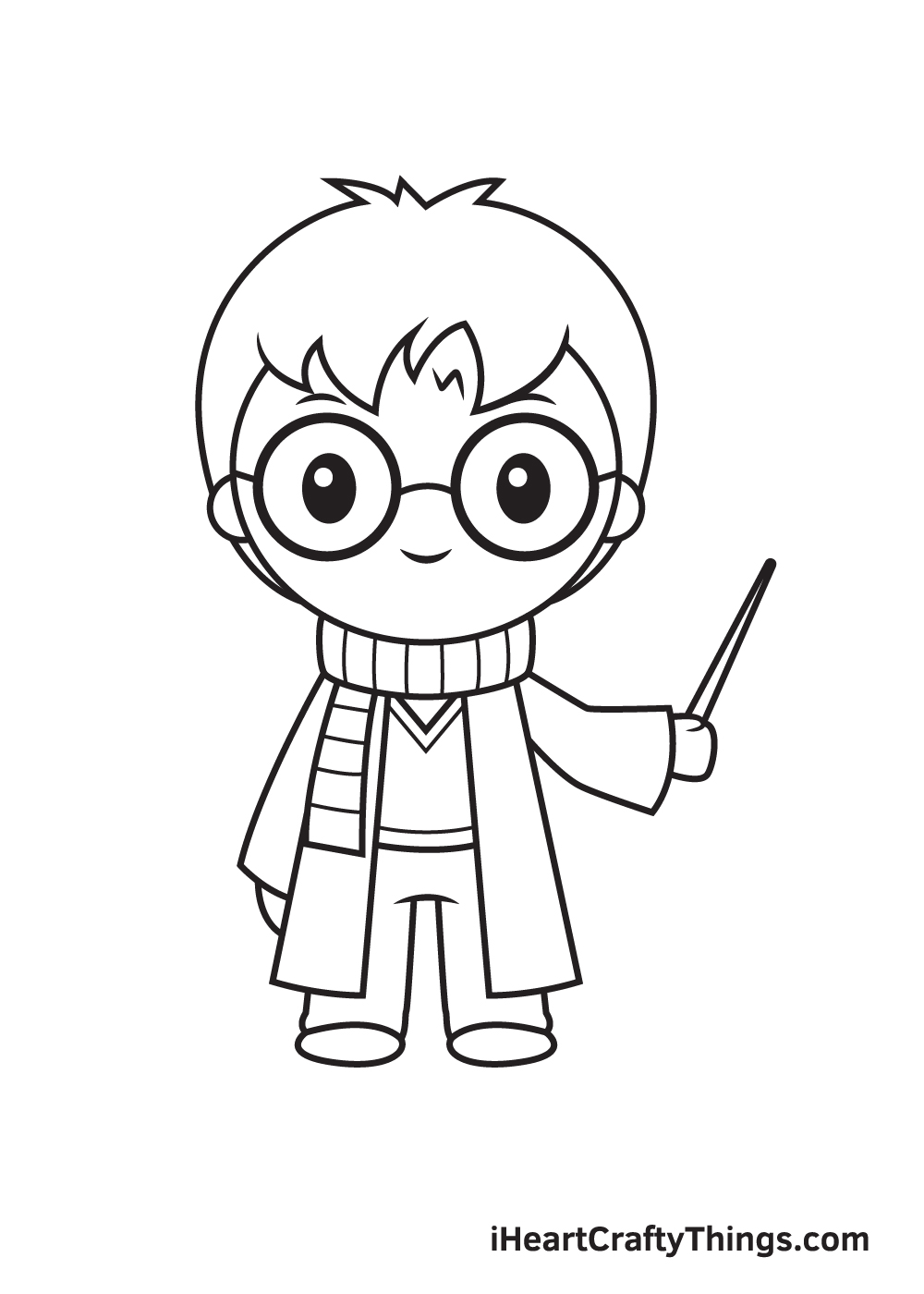 Harry Potter Drawing – Step 9
