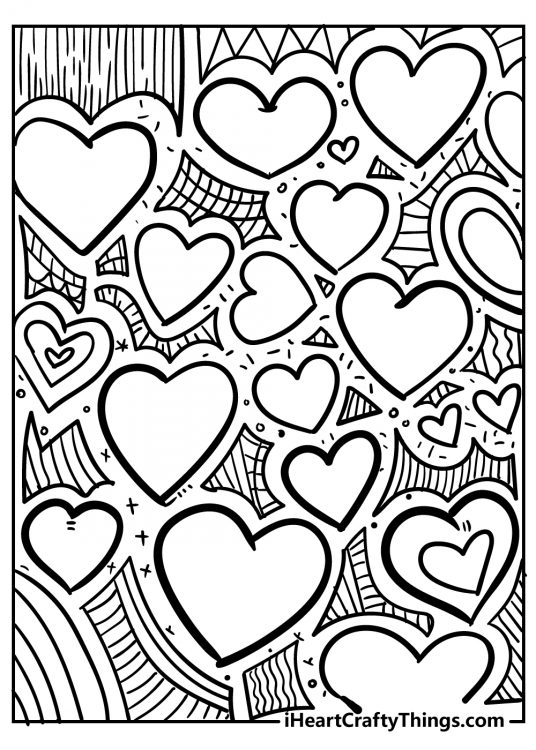 Heart Coloring Pages - Unique Designs To Color (2021)