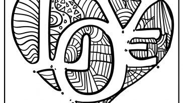 heart coloring pages for kids free download