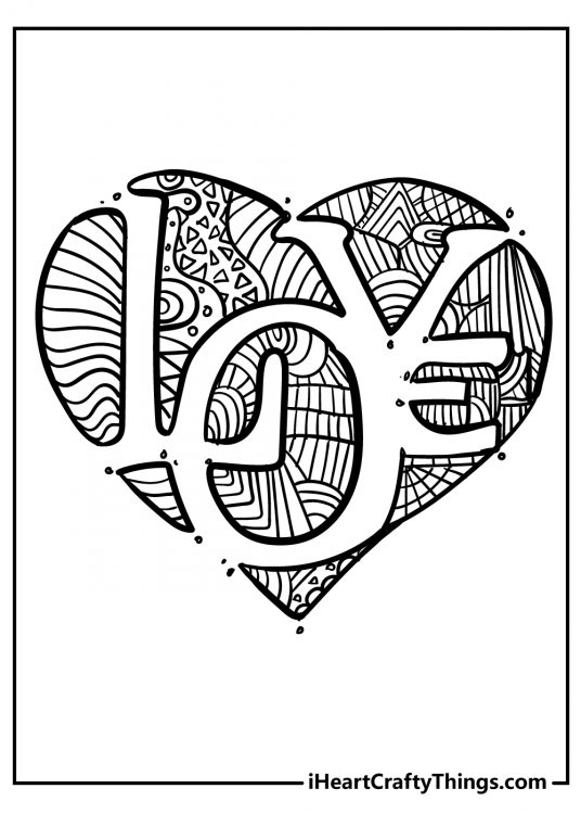 Heart Coloring Pages