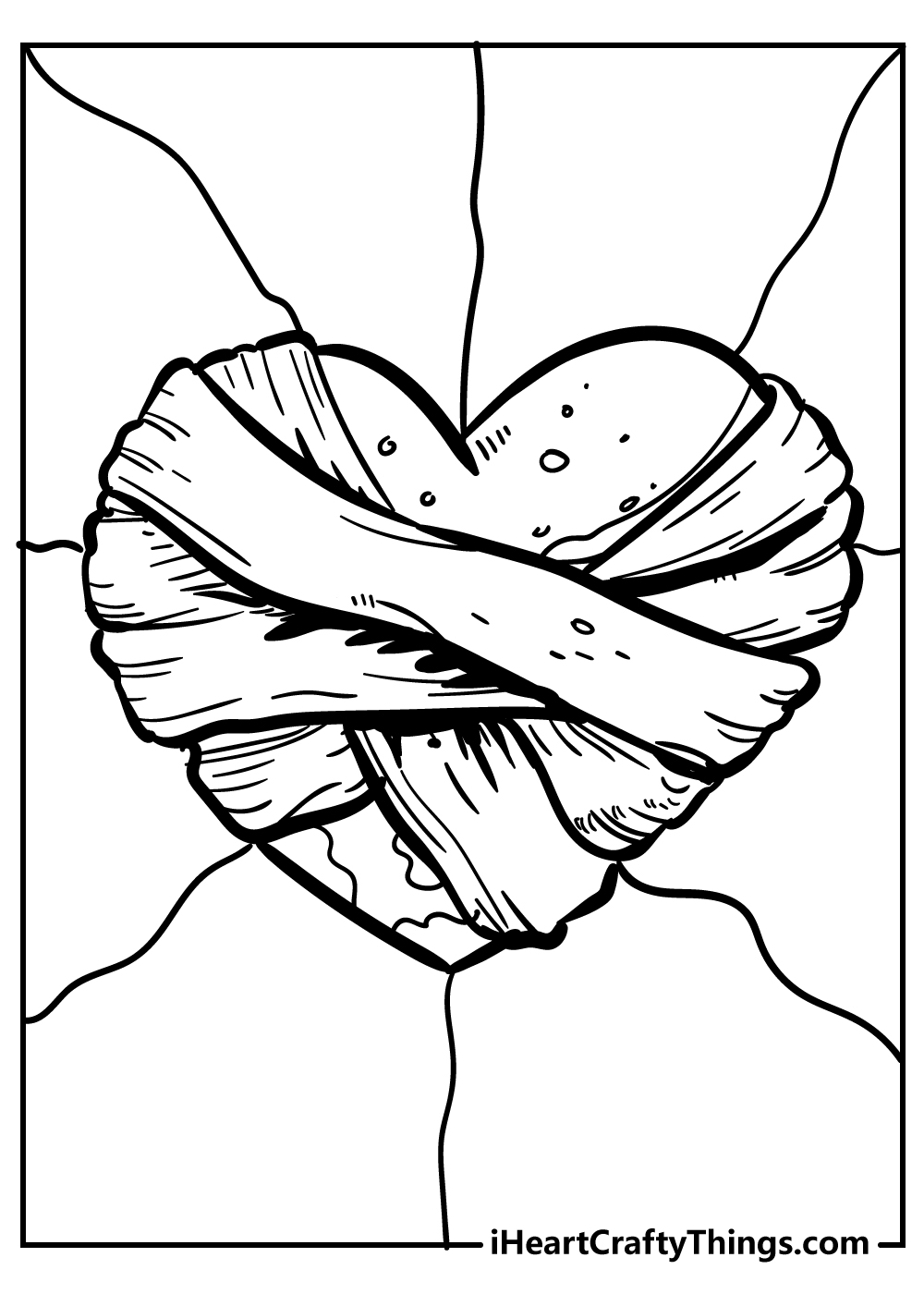 heart coloring book free printable