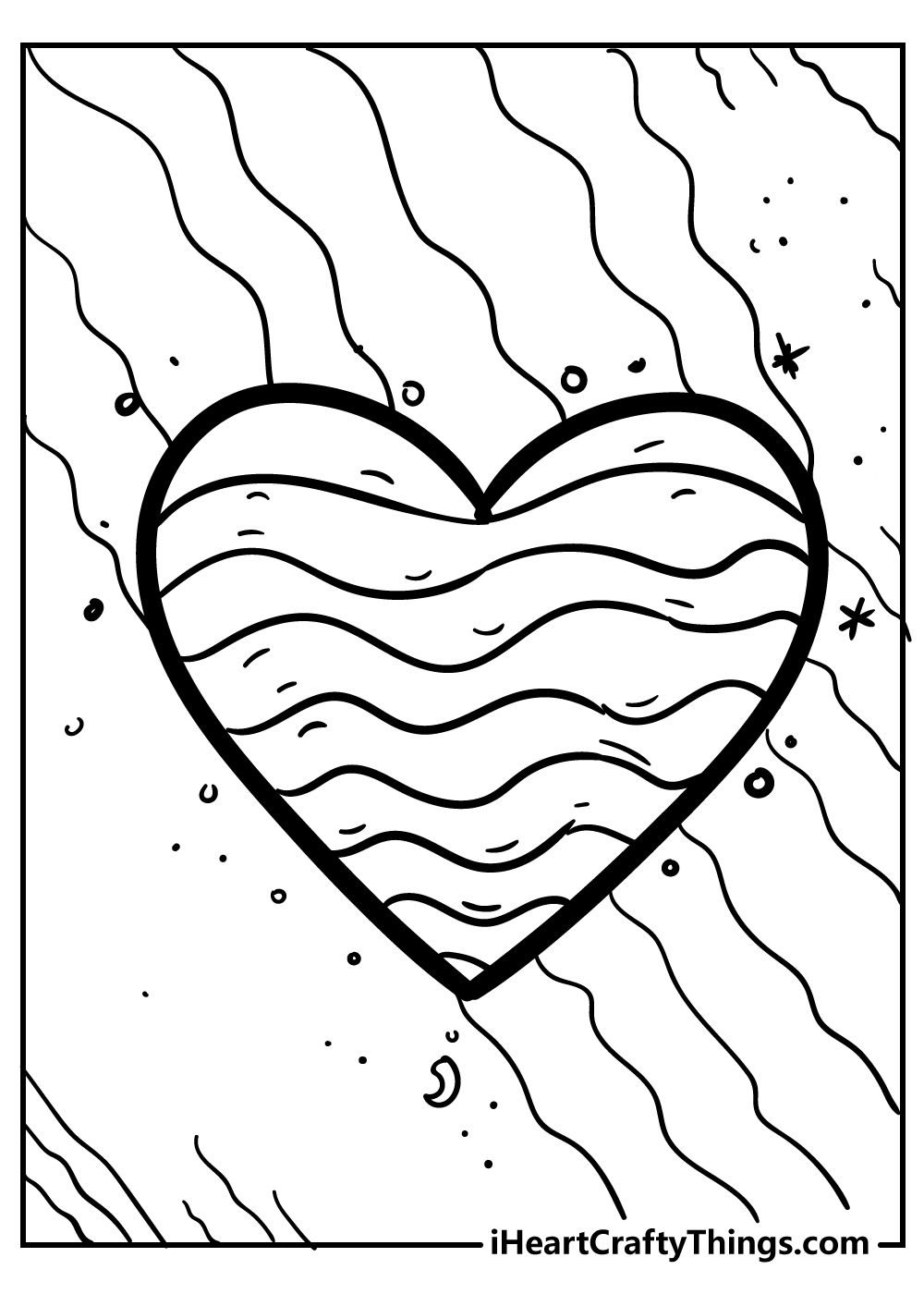 coloring pages for kids with hearts