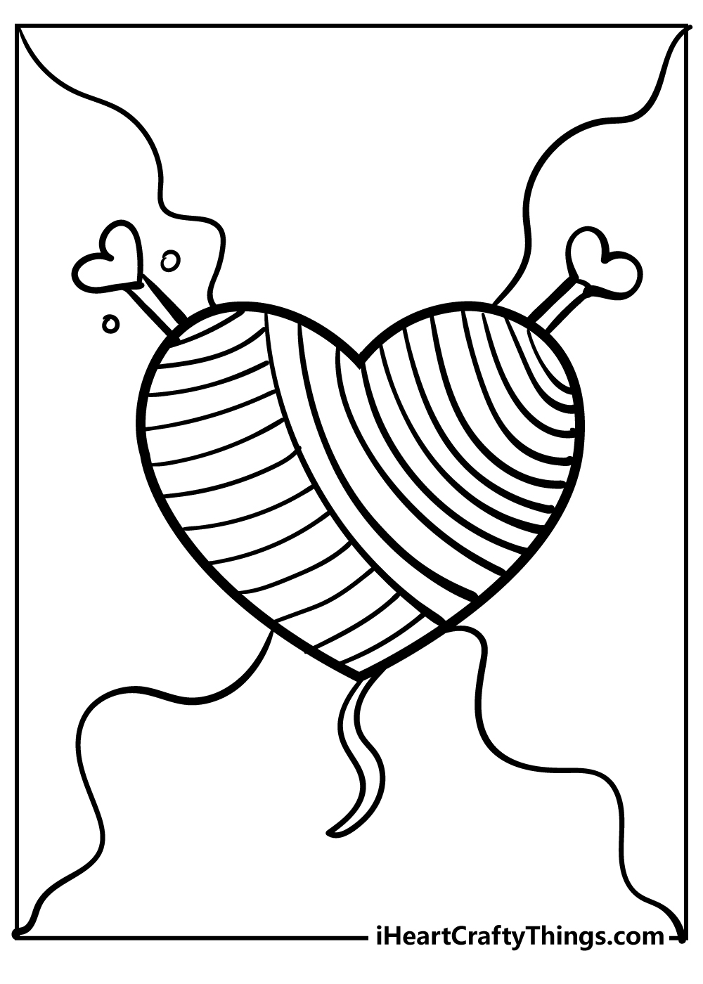 Heart coloring pages free printable