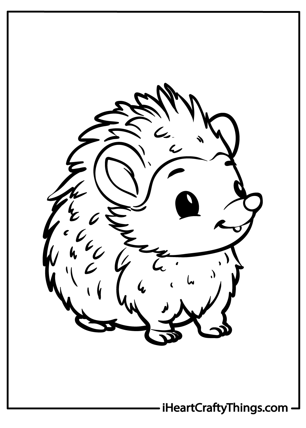 Hedgehog Coloring Book: Hedgehog Coloring Pages, Over 40 Pages to Color, Cute Atelerix Hedgehog Colouring Pages for Boys, Girls, and Kids of Ages 4-8 and Up - [Book]