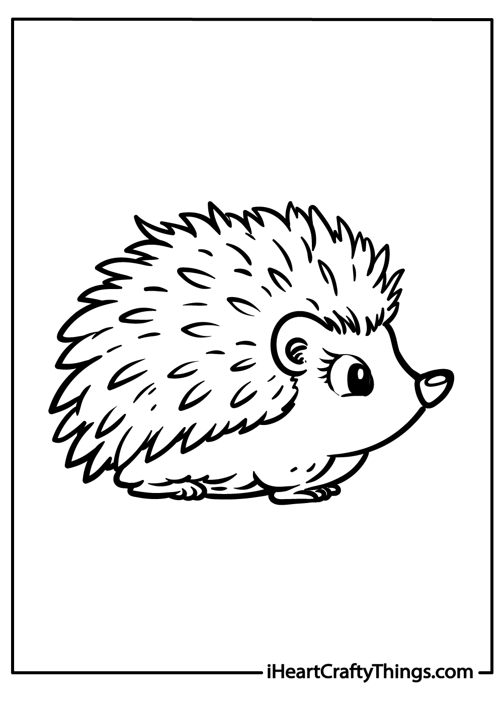 Hedgehog Coloring Book: Hedgehog Coloring Pages, Over 40 Pages to Color, Cute Atelerix Hedgehog Colouring Pages for Boys, Girls, and Kids of Ages 4-8 and Up - [Book]