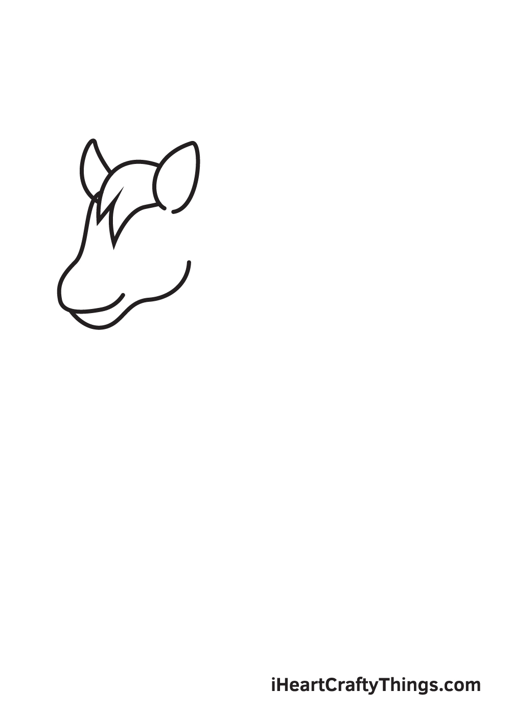 horse drawing - step 2