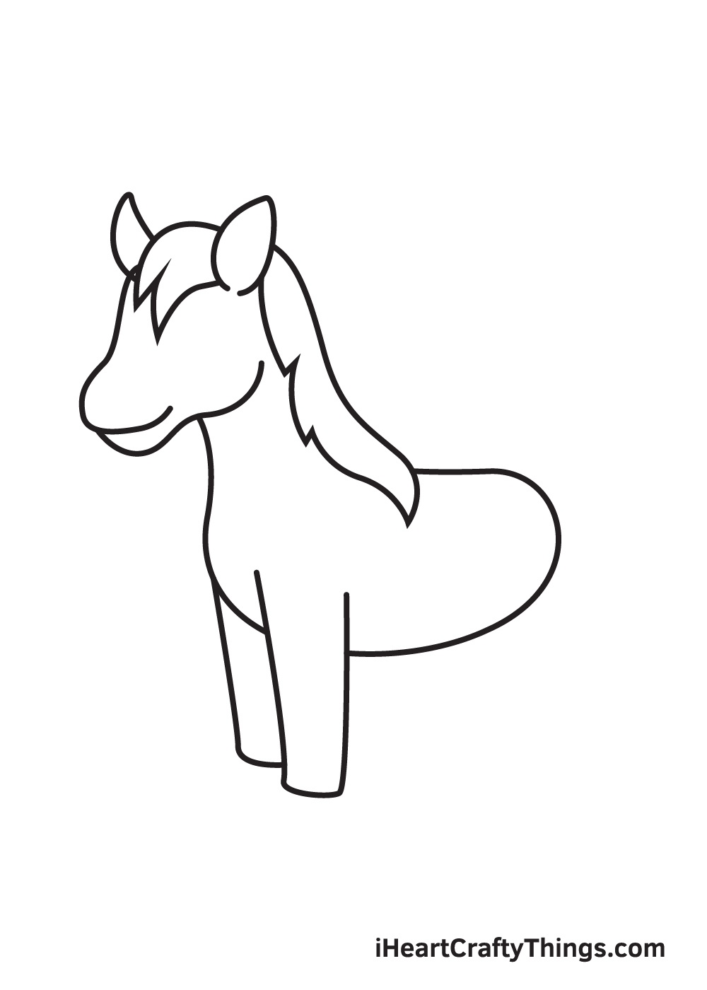 Horse Drawing — How To Draw A Horse Step By Step
