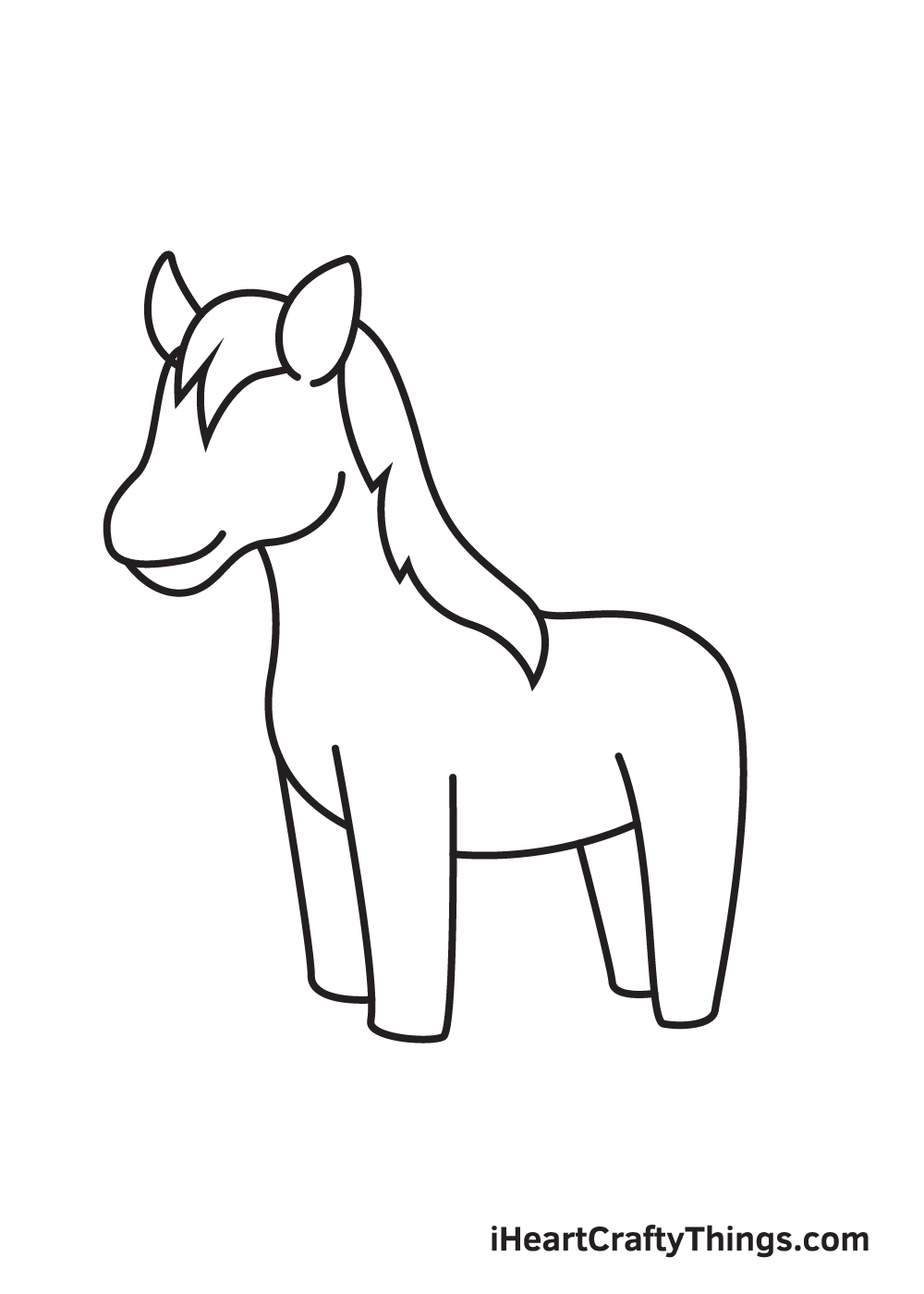 horse drawing - step 6