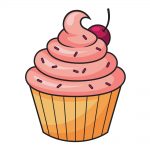 How to Draw Cupcake Image