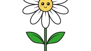 how to draw daisy image