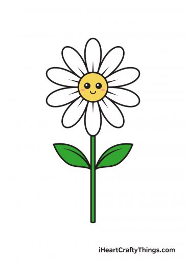 how to draw daisy image
