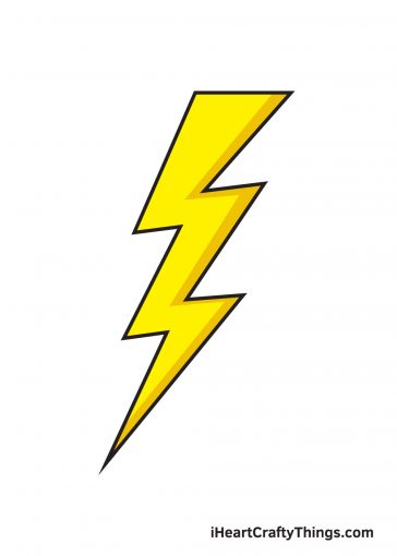 how to draw lightning bolt image