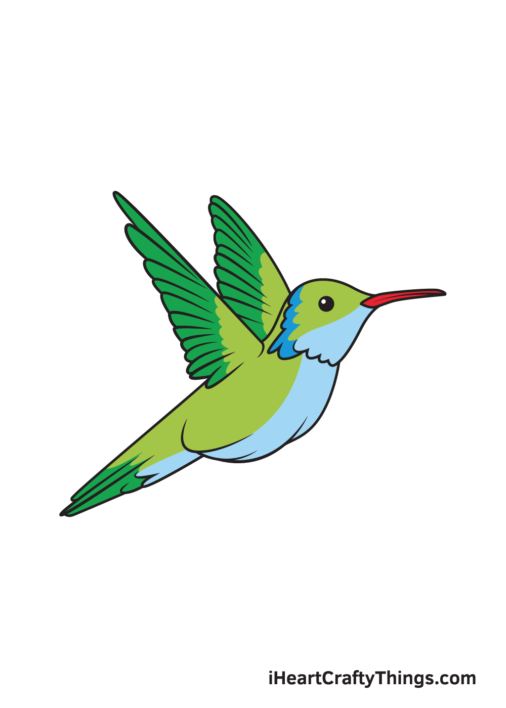 How to Draw a Hummingbird  Step by Step  SketchBookNationcom