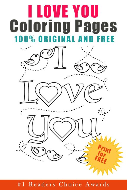 I Love You Coloring Pages (Updated 2022)