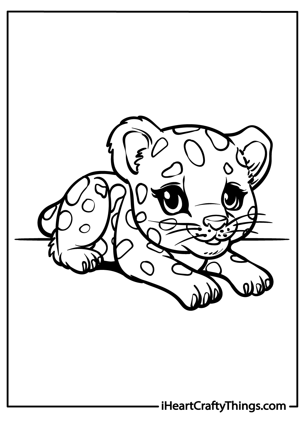 free jaguar coloring printable
