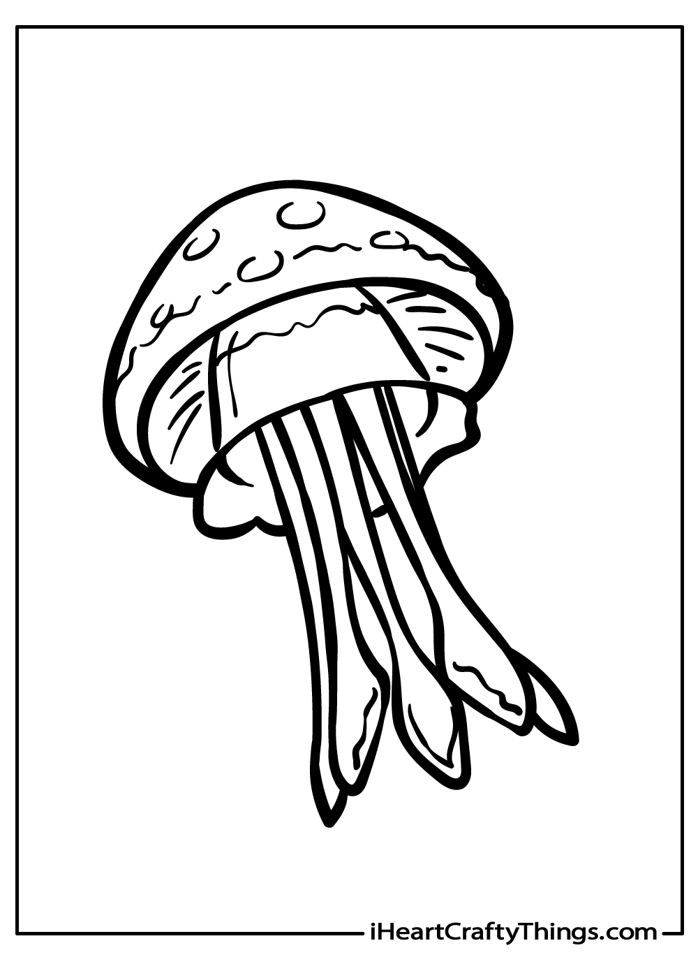 jellyfish pictures to color