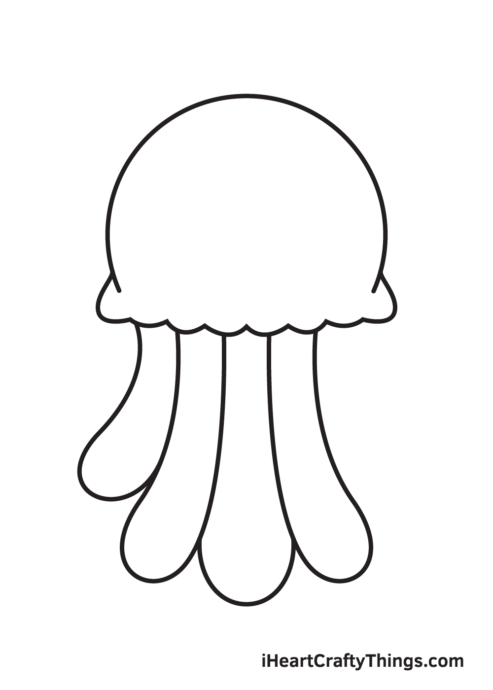 jellyfish drawing step 6