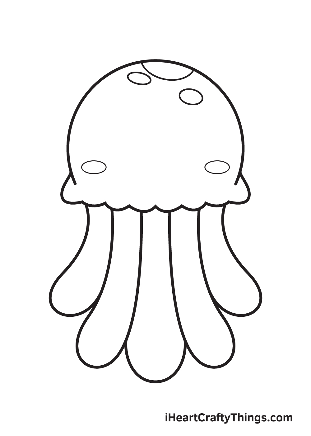 jellyfish drawing step 8