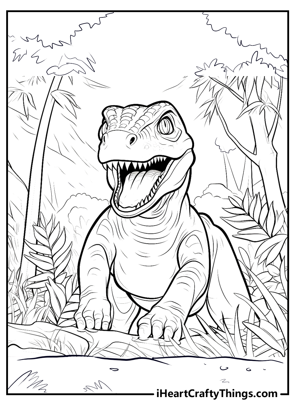 Jurassic park coloring pages