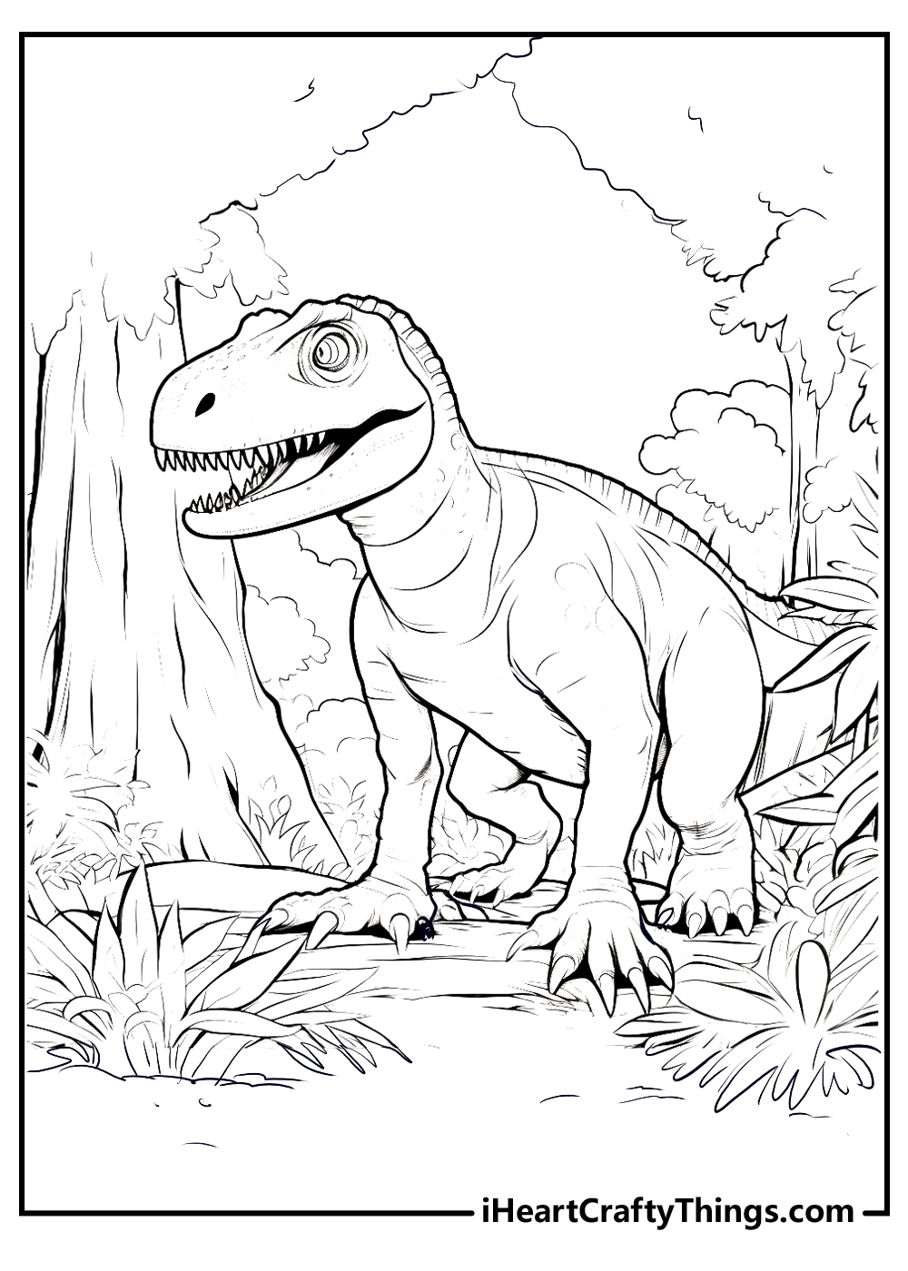 Jurassic park coloring pages for kids