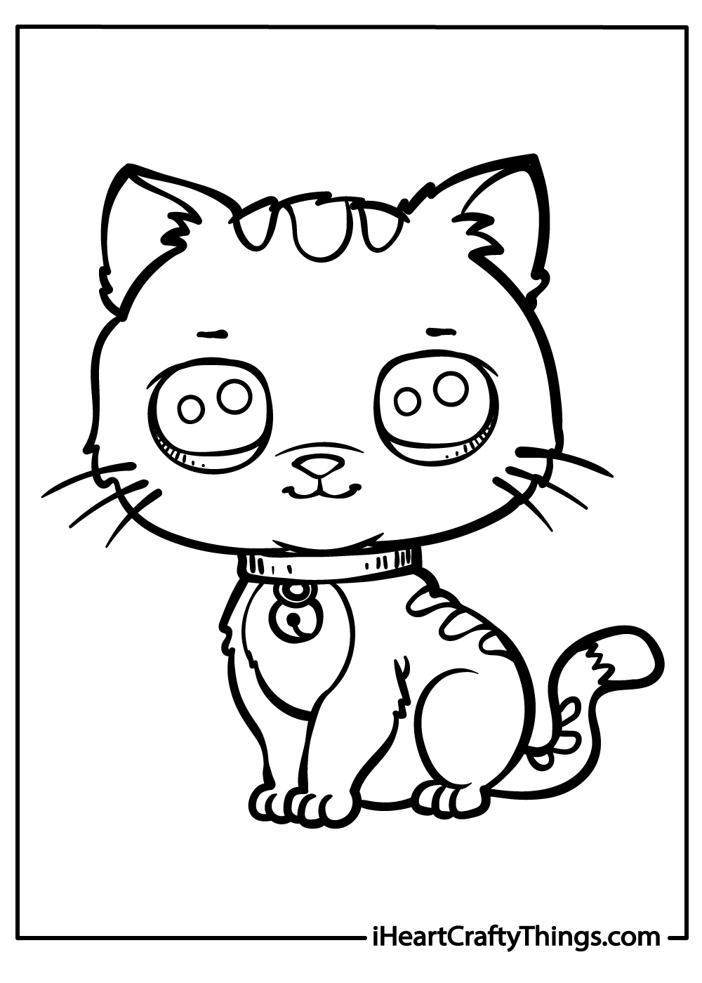 free download kitten coloring pdf