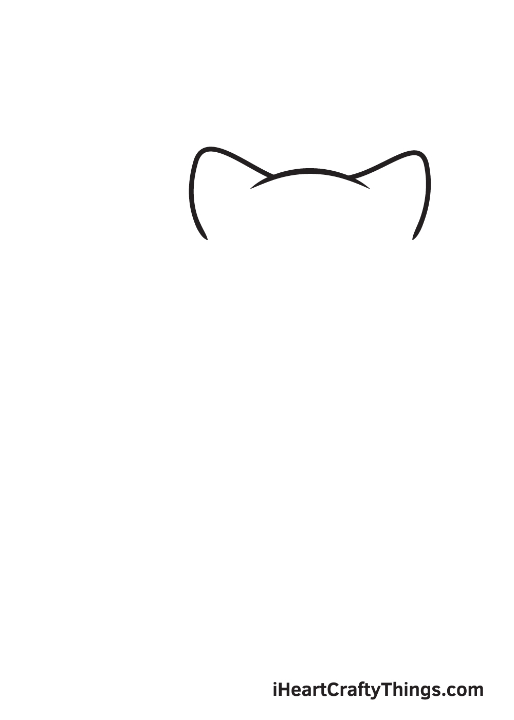 Kitten Drawing – Step 1