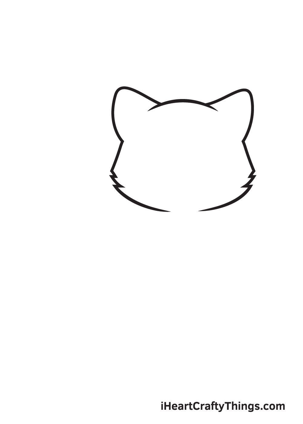 Kitten Drawing – Step 2