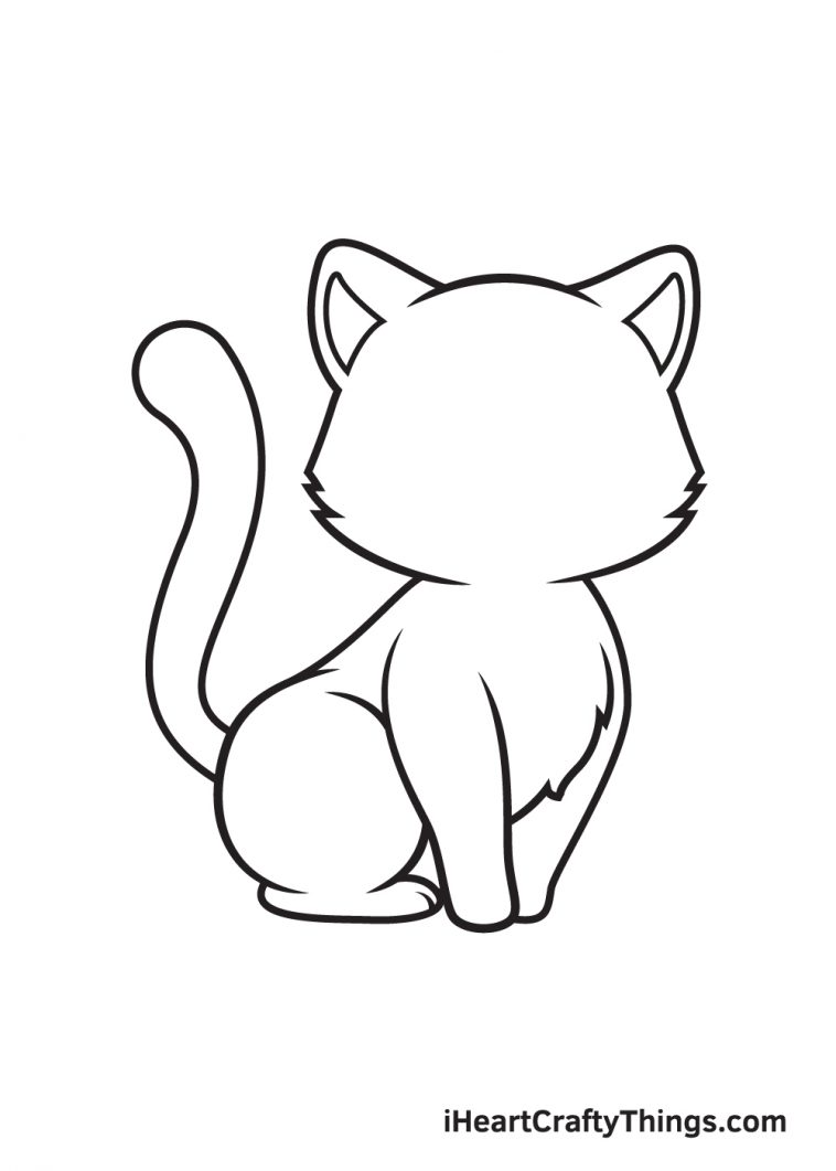 Kitten Drawing - How To Draw A Kitten Step By Step