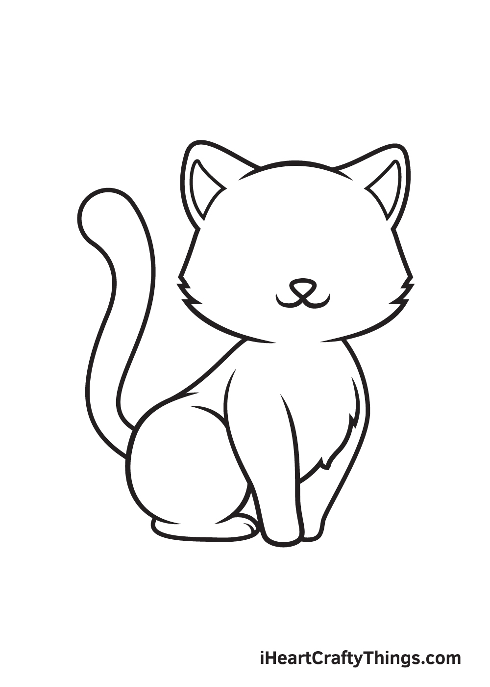 Kitten Drawing – Step 8