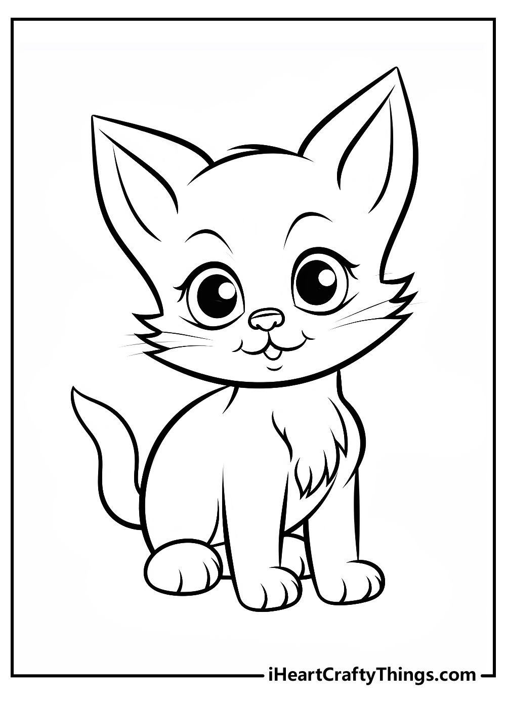 cute kitten coloring pages