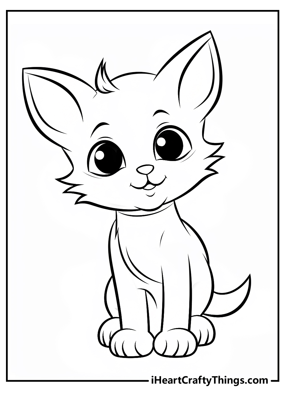 original kitten coloring pages