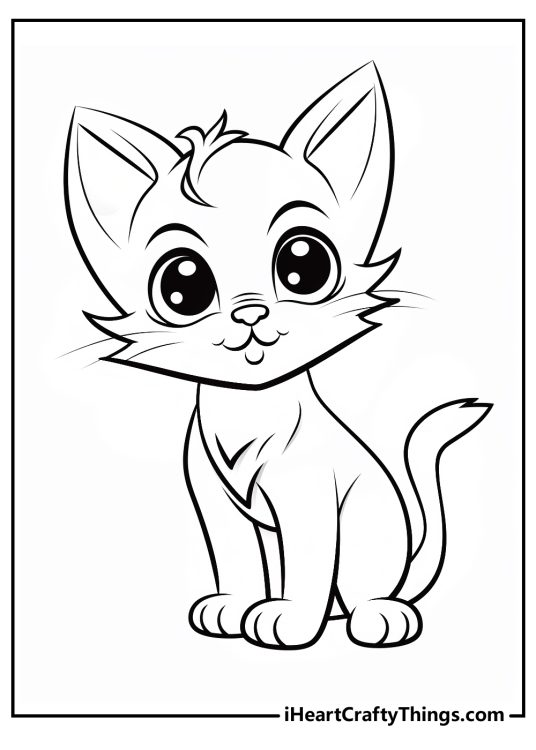 Kitten coloring pages