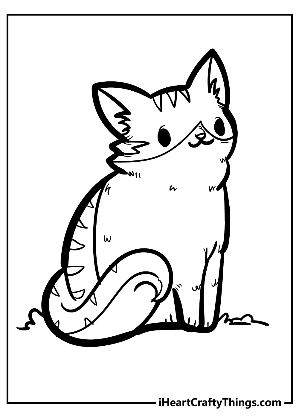 12+ Kitten Coloring Page