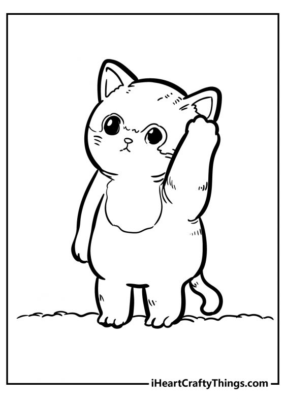 Kitten Coloring Pages (100% Free Printables)