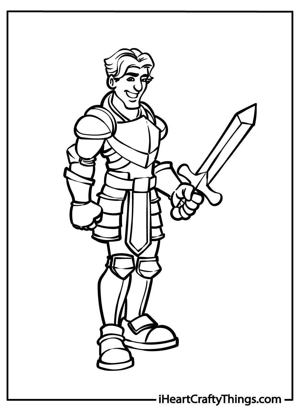 knight coloring pages for kids
