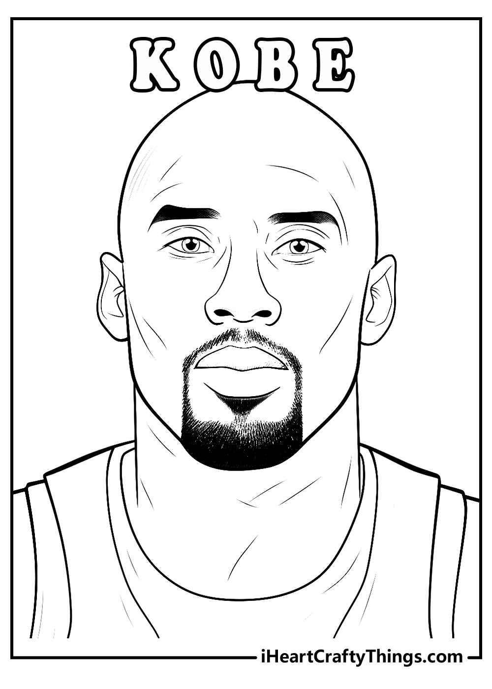 Kobe Bryant Coloring Printable