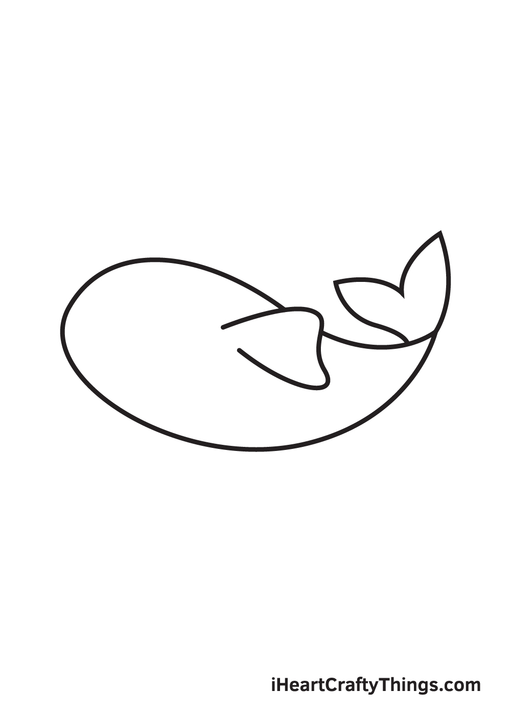 koi fish drawing step 4