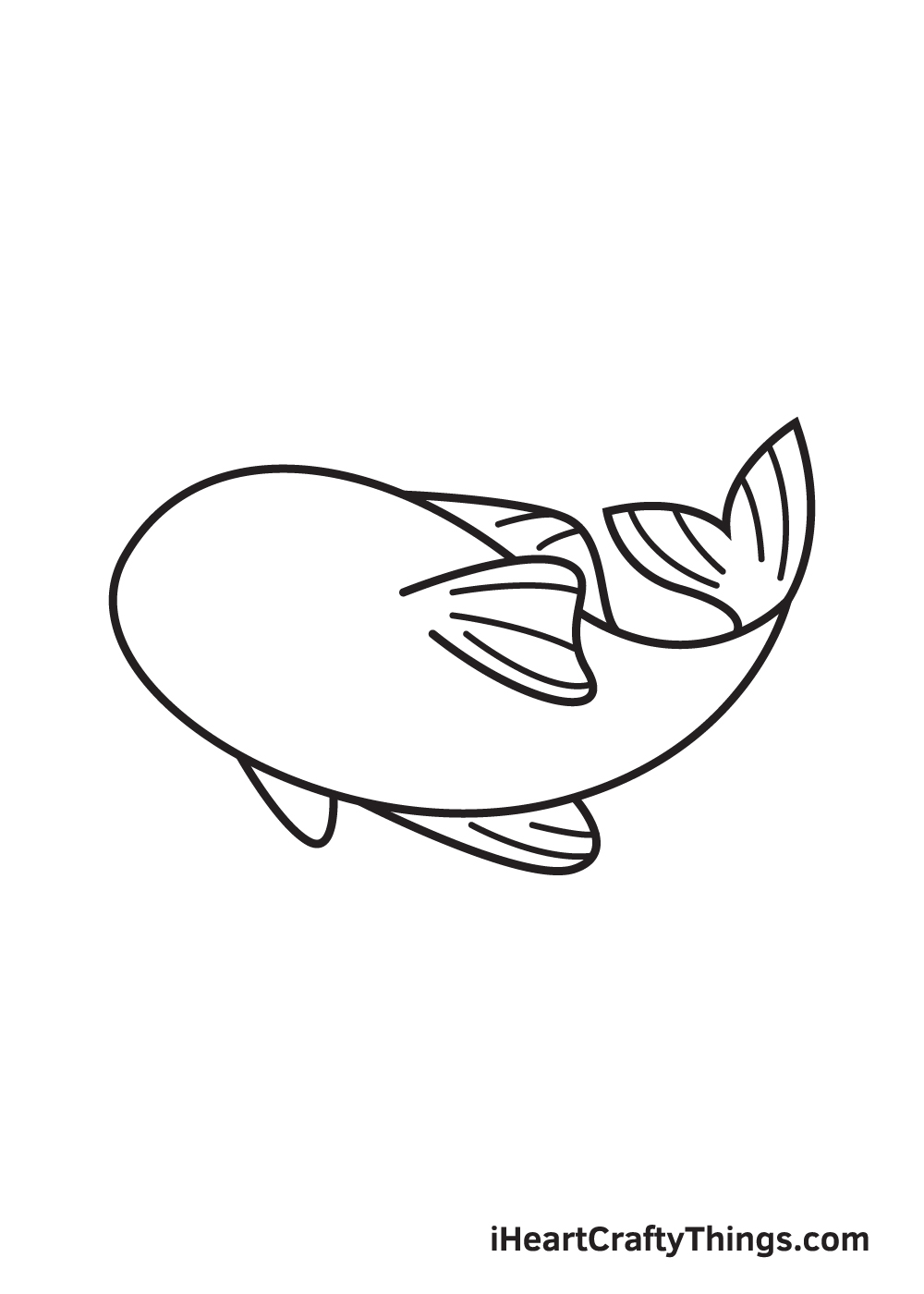 koi fish drawing step 6