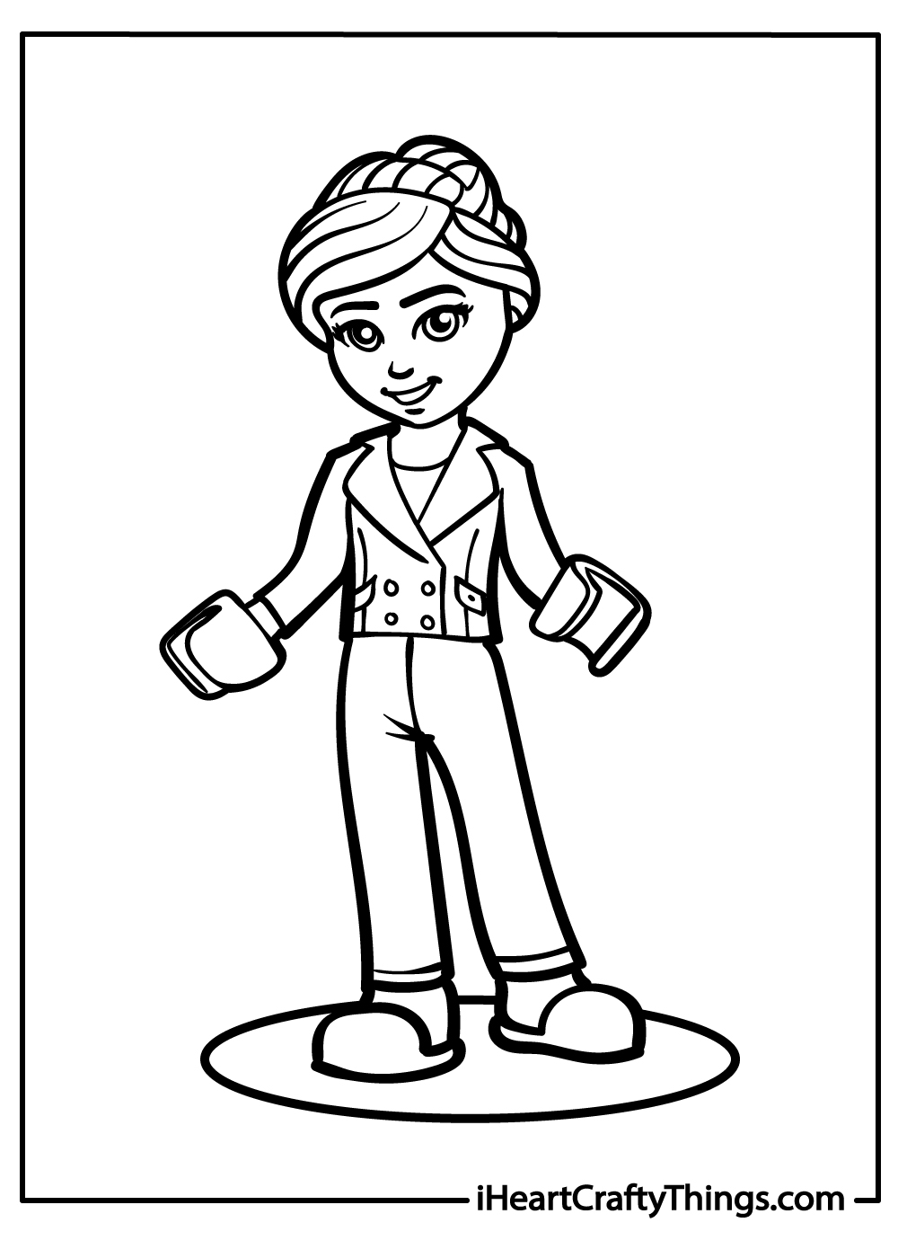 Olivia Lego friends coloring pages