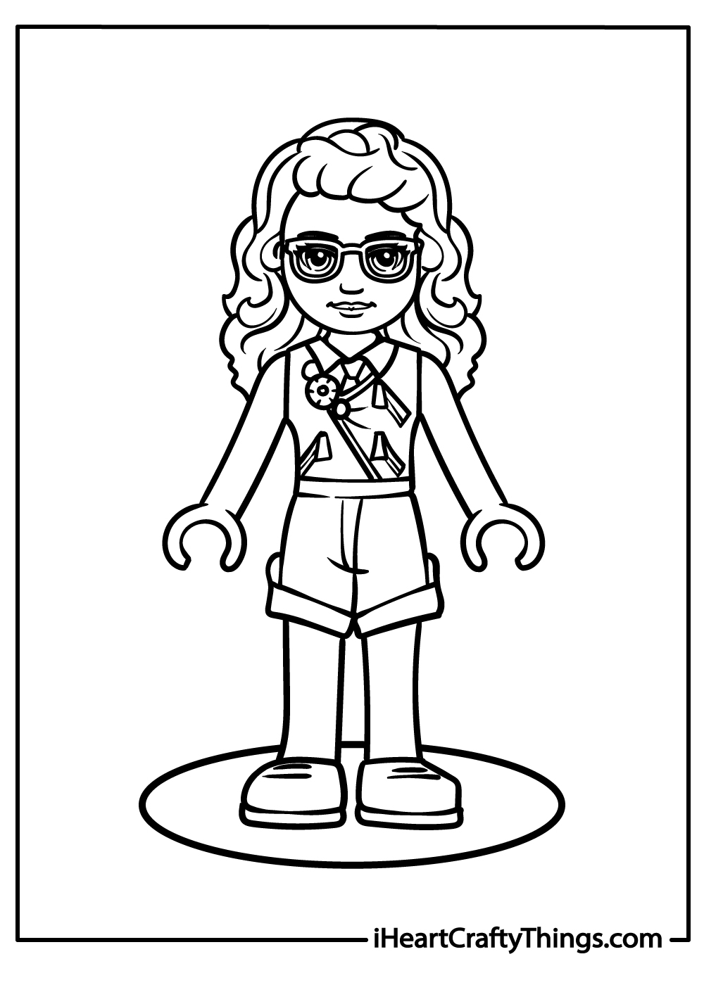 andrea lego friends coloring pages