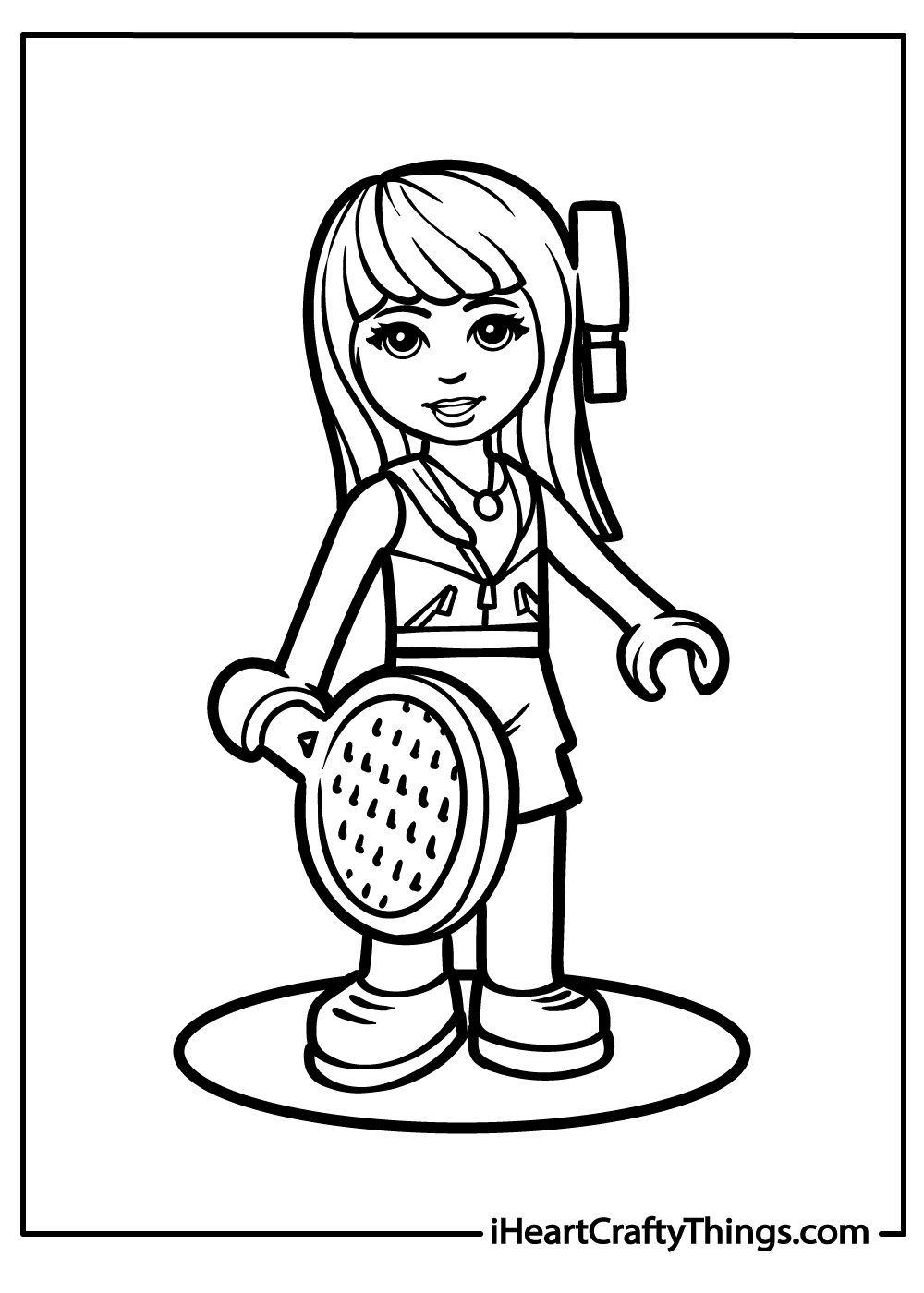 vicky lego friends coloring pages