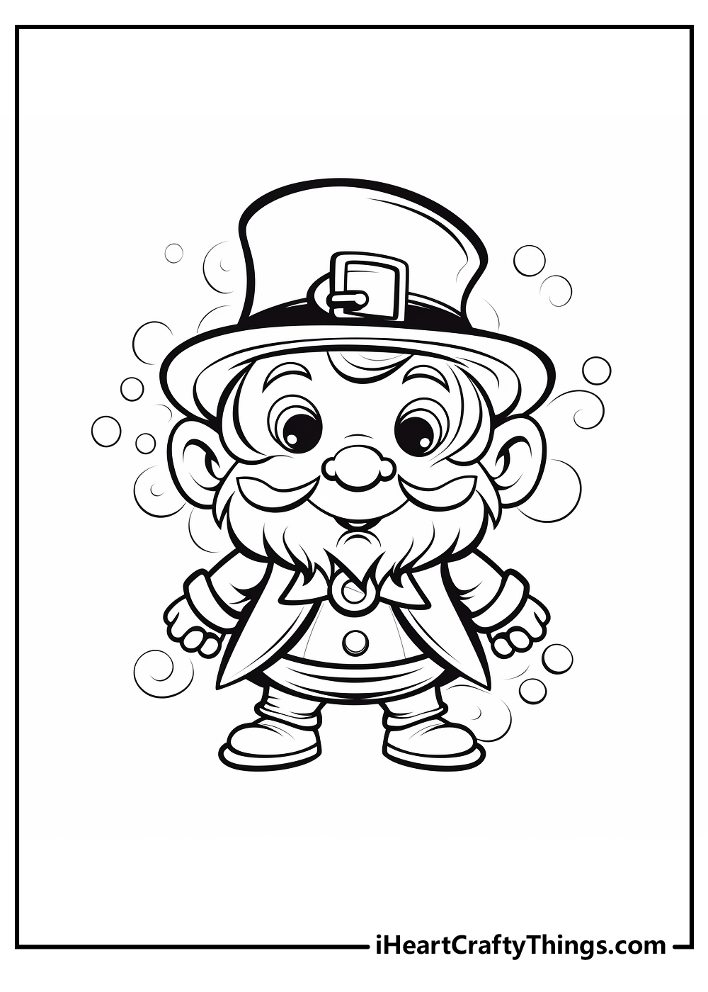 free leprechaun coloring sheets for download
