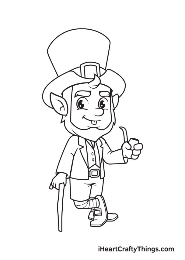 Leprechaun Drawing - How To Draw A Leprechaun Step By Step