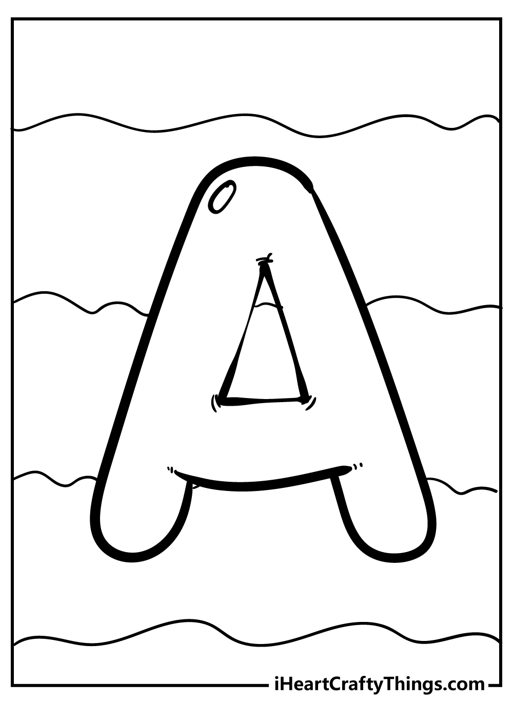 letter a coloring pages updated 2022