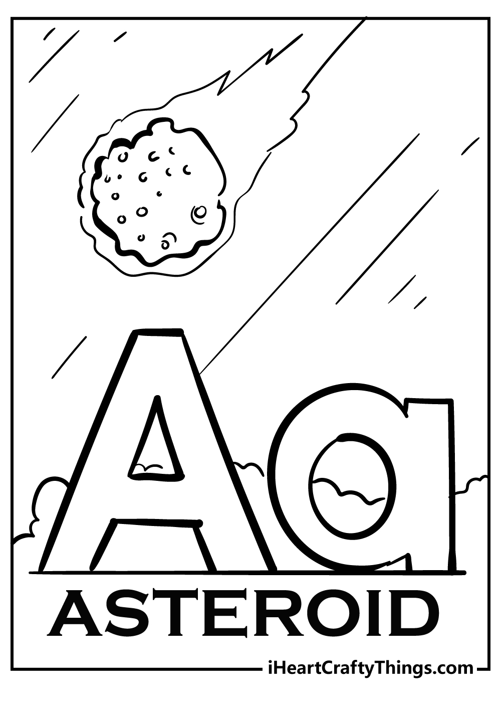 Letter A coloring pages free printable