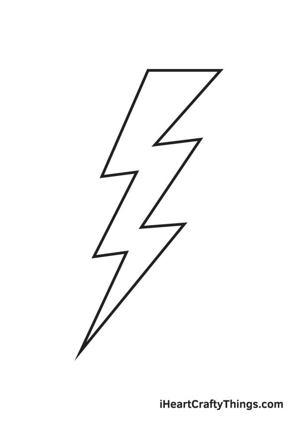 Lightning Bolt Drawing - How To Draw A Lightning Bolt Step By Step